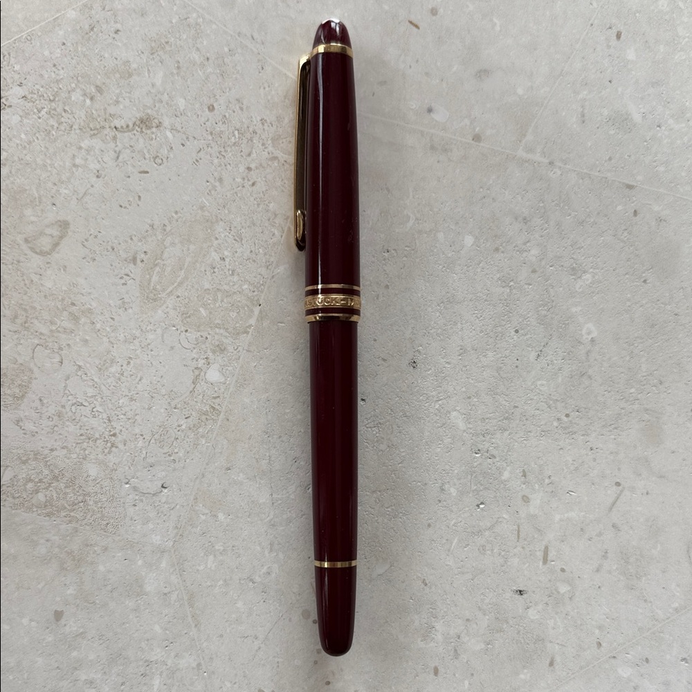 Montblanc Elegant Burgundy and Gold colored Pen